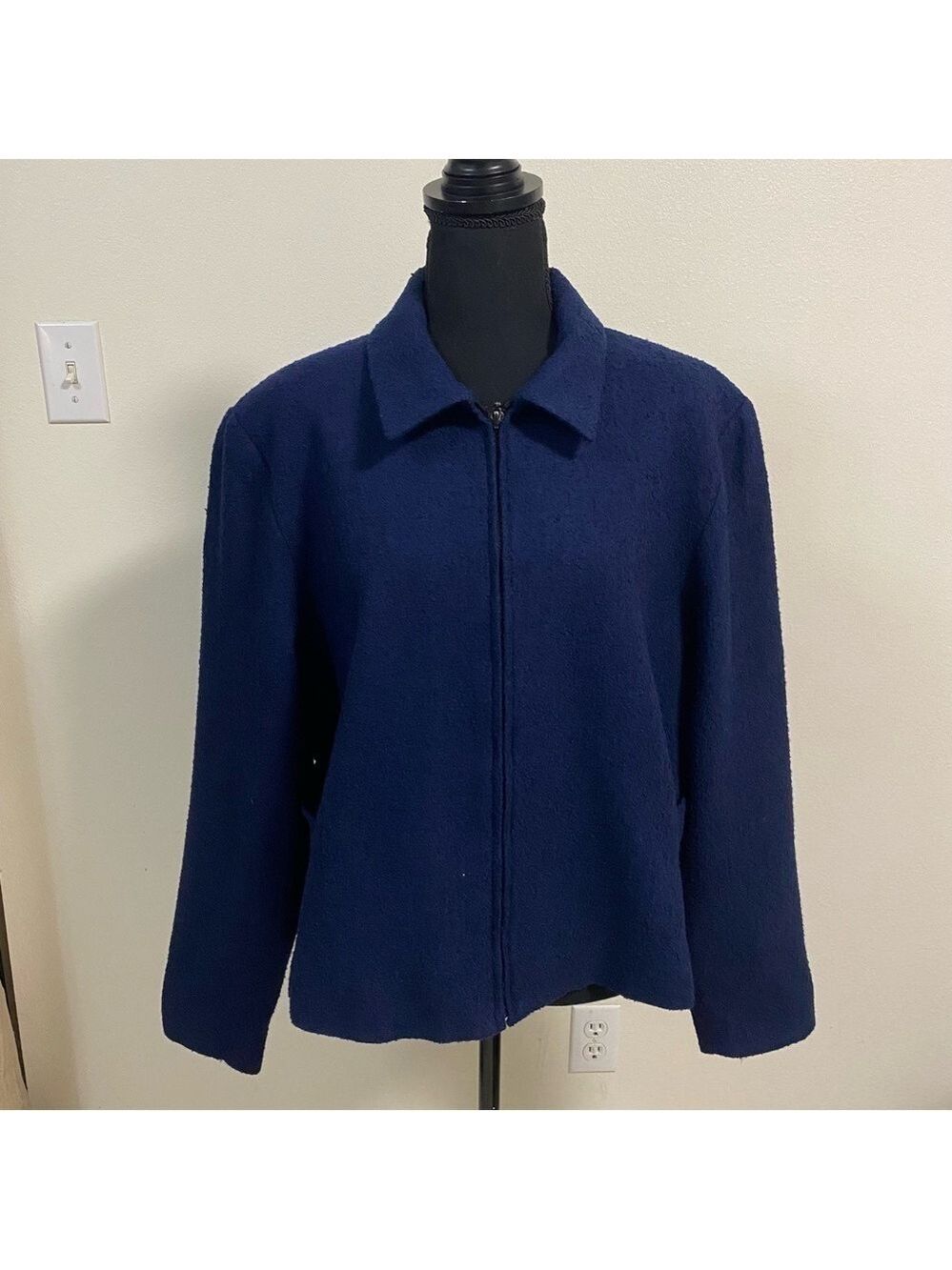 Pendleton Wool Blend Jacket Navy Size 18